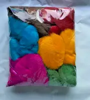 GO CAT BAT AROUNDS FLUFFY FUR TOYS KITTEN CAT PLAY BAG OF 24 BALLS