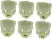 ibasenice 6 Pack Guitar Tuning Pegs Electric Guitar String Pegs Caps Plastic Tuning Knobs Handles