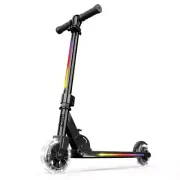 Jetson Mars 2 Wheel Folding Kids Kick Scooter with Led Light Up Black