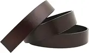 [yuksok] Men Ratchet Belt Replacement Strap Only PU Leather Belt Free Buckle Holeless Belt Adjustable