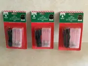 Christmas House 10 LED Lights Set Clear White Battery Powered Indoor Use String