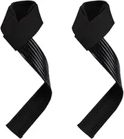 Qianly 2 Pieces Weight Lifting Straps, Gym Wrist Wraps Non Slip Wrist Straps for Weightlifting for Strength Training Exercise Gym