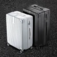 在飛比找樂天市場購物網優惠-復古拉鏈式行李箱女大容量行李箱男ins拉桿箱旅行箱20寸 2