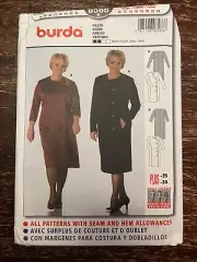 Burda 8586 UNCUT Sewing Pattern, Misses' Dress, Size 10-24