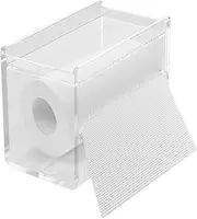 Wipes Container - Glove Holder for Wall Mount | Clear Acrylic Napkin Case | Paper Towel Dispenser for Bedroom Toilet Home Living Room Kitchen