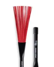 NEW - Vic Firth Jazz Rake Brushes, Red Plastic Bristles, #BJR