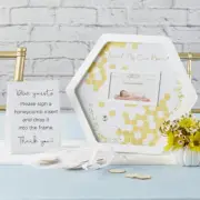 baby shower guest book alternative baby shower guest book Sweet As Can Bee Theme