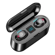 EchoSpheres-F9-8 LED Display Touch Control Bluetooth Wireless Earphones Earbuds With Charging Case 9D & Surround Sound