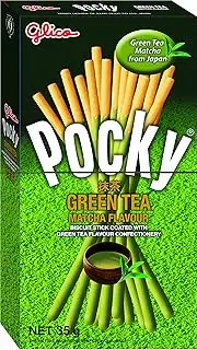 Glico Pocky Green Tea Biscuit Stick, 35g