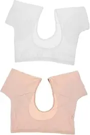 HAPINARY Athletic Tank Tops 2pcs Underarm Sweat Pads Sweat Proof Vest T-Shirts Pads Underarm Guards Armpit Sweat Reusable Sweat Washable Protective Gear Polyester (Polyester) Tee Shirts
