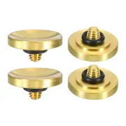 Soft Shutter Release Button Copper Camera Shutter Button Concave, Golden 4pcs