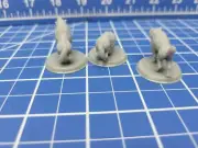 Wolf Pack - Set of 3 - Minis - Beasts and Badies - Hero's Hoard - DND - Pathfind
