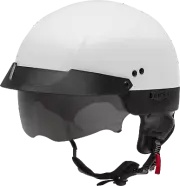 GMAX H1750014 HH-75 HALF HELMET WHITE SM