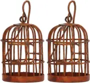Miniature Birdcage, Durable Iron Lifelike Appearance Exquisite Workmanship Dollh