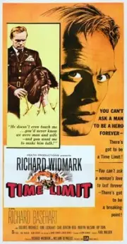 Time Limit poster Richard Widmark 1957 Old Film Movie Photo