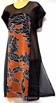 TS TAKING SHAPE plus size S / 16 Besotted Tunic light sheer layer drape top NWT!
