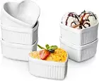 Creme Brulee Ramekins 6 Oz Oven Safe, Heart Shaped Ramekins/Bowls, Small Baking