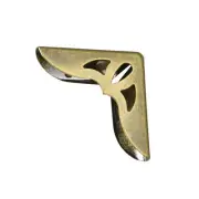 Metal Book Corner Protectors Edge Cover Guard 30 x 30 x 8.5mm Bronze Tone 40pcs