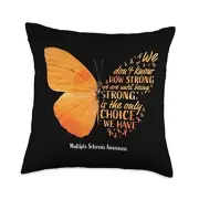 MS Gifts Women Mom Wife Cute Multiple Sclerosis Awareness Throw Pillow 18x18
