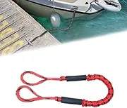 Heavy-Duty Bungee Dock Lines, Shock Absorbent Mooring Ropes, 4Ft Mooring Lines, Durable Elastic Tie-Downs Docking Ropes for Boats, Boating Accessories for Jet Ski, Pontoon, and Bass Boat(C#,1PC)