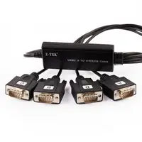 在飛比找PChome24h購物優惠-Z-TEK USB2.0 TO 4*RS232 Cable 