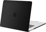 MOSISO Compatible with MacBook Air 15 inch Case 2024 2023 Release M3 A3114 M2 A2941 with Liquid Retina Display & Touch ID, Protective Plastic Hard Shell Case Cover, Black