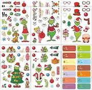 Funny Christmas Gift Tags Stickers, Make Your Own Christmas Sticker Toys for Kids, Christmas Gift Name Labels for Xmas Home Classroom Decorations
