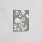 Abstract Floral Canvas Art Print, White Roses Botanical Decor