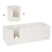 watchget Coffee Tamper Holder Station Plastic Espresso Tamper Mat Stand Coffee Tamping Station for 51mm/54mm/58mm Portafilter, Tamper, Distributor Coffee Filter Tamper Holder, White