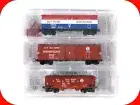 N Scale **BUY WAR BONDS** Box Car, Reefer, Hopper 3-Pack - Micro Trains 99305210