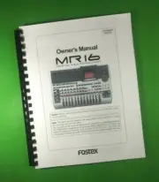 Owners Manual for Fostex MR16 Multitracker 170 Pages W/Clear Covers!
