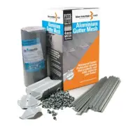 QLD NEW Blue Mountain Mesh Aluminium Gutter Mesh CGI 10m Kit Gull Grey