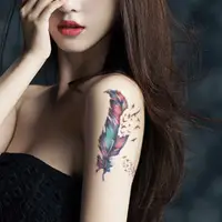 在飛比找蝦皮購物優惠-紋身貼 紋身貼紙 韓版紋身 設計款 韓版紋身貼 英文 字母 