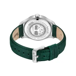 【Timberland】男錶 RAMBUSH系列 戶外風格腕錶 皮帶-白/綠色42mm(TDWGA0029604)