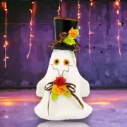 16.5" Day Of The Dead Ghost With Black Hat Halloween Decor *SHIPS WITHIN 10