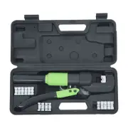 Hydraulic Wire Crimper 6 Mt Battery Cable Lug Terminal Crimping Tool W/ 8 Dies
