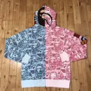 2XL BAPE XXV CITIES CAMO ape head Shark full zip hoodie A Bathing Ape Size XXL