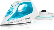 Swan SI16410N 2-in-1 Cord or Cordless Steam Press Iron, Non-Stick Ceramic Soleplate, 2800W, Blue