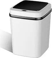 DZGUAI Trash Can with Lid, Automatic Touchless Garbage Can, 13 L Smart Touchless Motion Sensor Garbage Can for Bedroom, Bathroom, Office, Living Room