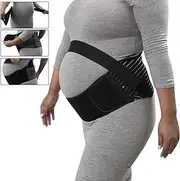 [CUSMA] Maternity Belly Band & Abdominal Binder - Pregnancy Support Belt for Relieve Hip And Pelvis Pain - Breathable Prenatal Back Brace,XL