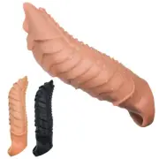 Male's Penis-Extender-Enlarger-Sleeve-Reusable-Condom-Delay-Ejaculation-for Men