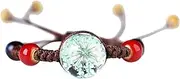 [YANYUESHOP] Bracelet Epoxy Woven Fresh Bracelet Flower Flower Hand Rope Bracelet Dried Hand Bracelets Boxed Bracelet Sets for Bracelet/Anklet Cinnabar (Color : Grey, Size : One Size)