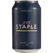 Staple Drinks Gin Soda Cucumber 330mL