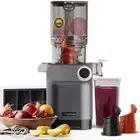 Cold Press Juicer 200W Masticating 4.3" Large Feed Chute Fit Whole Fruits Vegeta