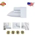 300 Thread Count King Sateen Sheet Set - Elegant Cotton Bedding for All Seasons