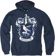 [Trevco] Harry Potter Ravenclaw Crest Unisex Adult Pull-Over Hoodie for Men and Women