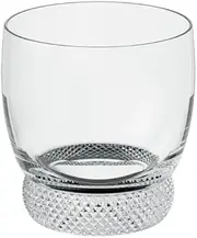 [Villeroy & Boch] Octavie Whiskey Glass, Nostalgic Crystal Glass with Pebble Decoration Below The Goblet, Clear, Dishwasher Safe, 360 ml