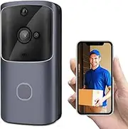 Smart Video Doorbell M10 Infrared for Night Vision Remote Monit Video, IP44 Waterproof and Dustproof, 18 * 10 * 3 Cm, 25DB to 110DB