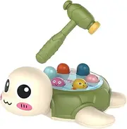 HOMOBABE Funny Turtle Knock Cartoon Whacking for Engaging Knock Training Game to Enhance Hand Eye Coordination Safe Material for Play Random Color