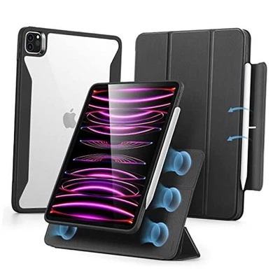 for iPad Pro 12.9 Inch Case (2022/2021), iPad Pro 12.9 Case Durable Black